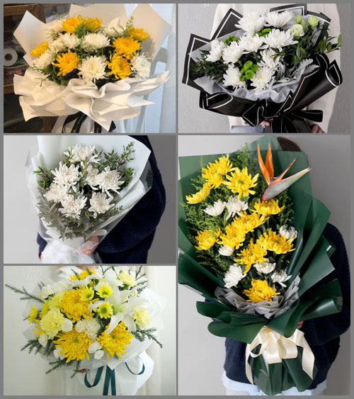 广西来宾忻城县新圩乡白事花束代送
